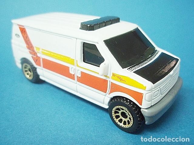 Coches a escala Matchbox: MATCHBOX MB444 R B * 44 FORD E250 PANEL VAN - Foto 1