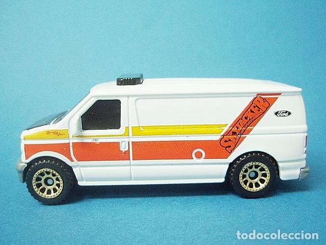 Coches a escala Matchbox: MATCHBOX MB444 R B * 44 FORD E250 PANEL VAN - Foto 2