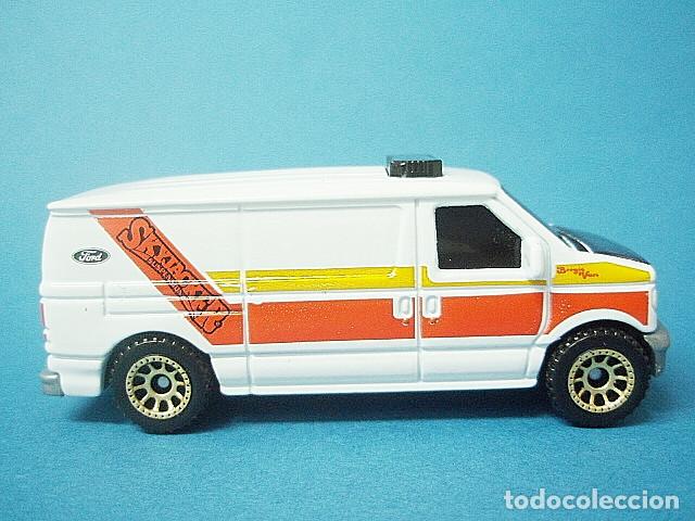 Coches a escala Matchbox: MATCHBOX MB444 R B * 44 FORD E250 PANEL VAN - Foto 3
