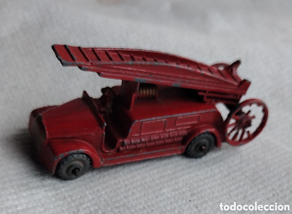 Coches a escala Matchbox: MATCHBOX 9A DENNIS FIRE ESCAPE bomberos - Foto 4