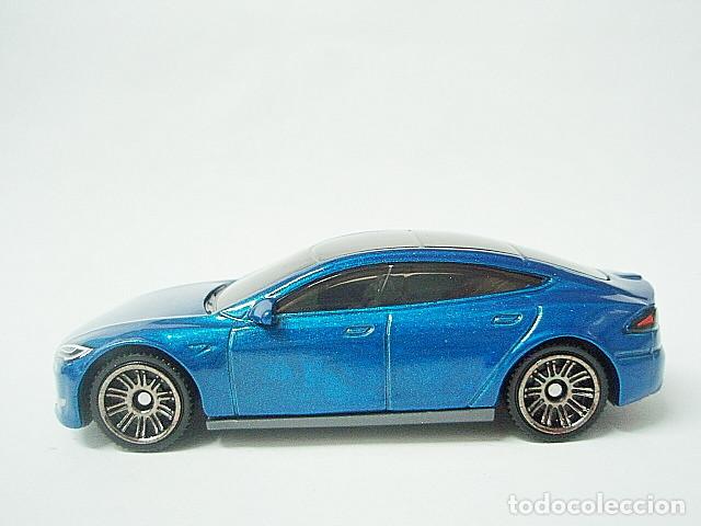 Coches a escala Matchbox: MATCHBOX MB1355 C * 55 TESLA MODEL S - Foto 3