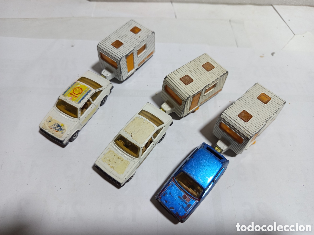 Coches a escala Matchbox: 3 coches y caravanas Matchbox - Foto 1