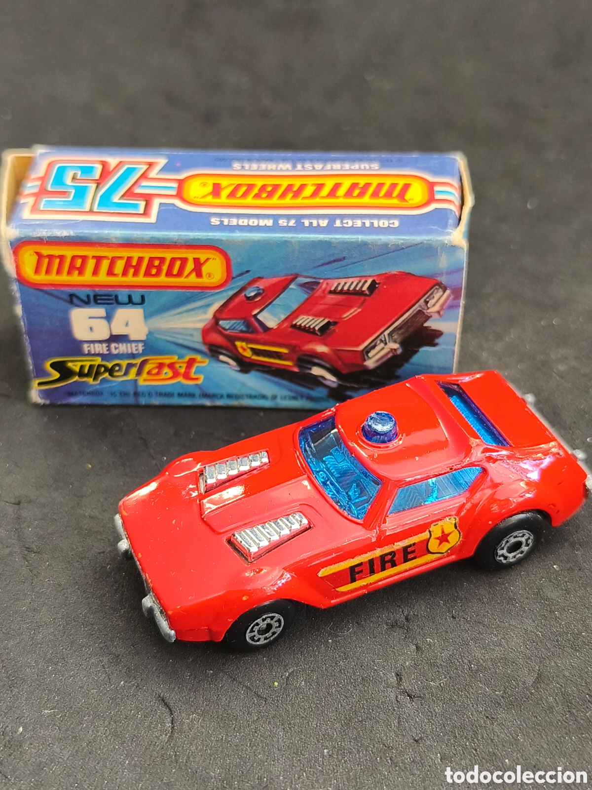 Coches a escala Matchbox: Matchbox New 64 Fire Chief Superfast - Foto 1