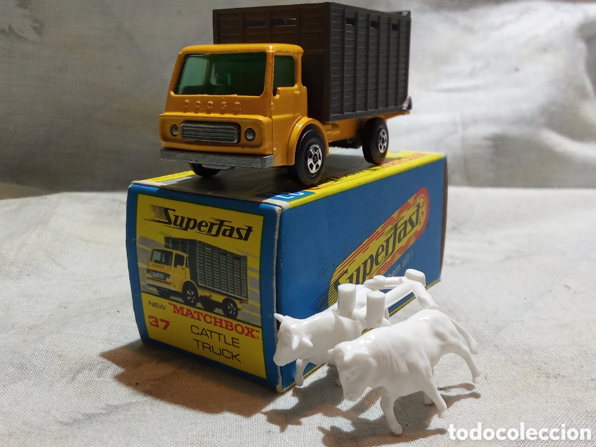 Coches a escala Matchbox: MATCHBOX SUPERFAST CATTLE TRUCK, NEW 37 EN CAJA