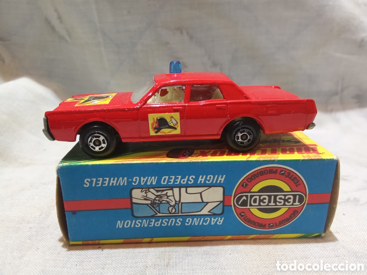 Coches a escala Matchbox: MATCHBOX SUPERFAST MERCURY FIRE CHIEF, 59 EN CAJA - Foto 2