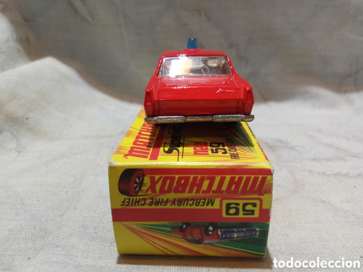 Coches a escala Matchbox: MATCHBOX SUPERFAST MERCURY FIRE CHIEF, 59 EN CAJA - Foto 3
