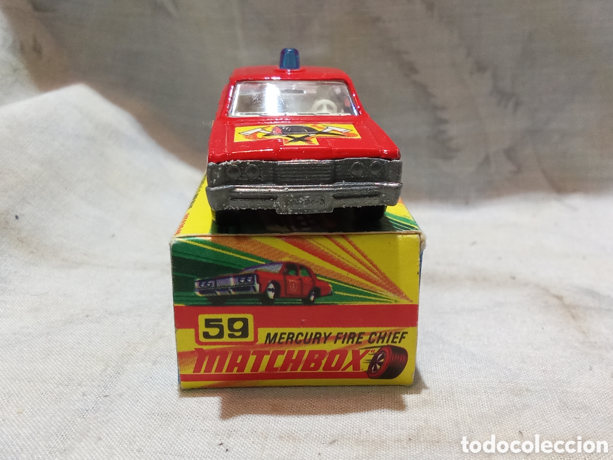 Coches a escala Matchbox: MATCHBOX SUPERFAST MERCURY FIRE CHIEF, 59 EN CAJA - Foto 5