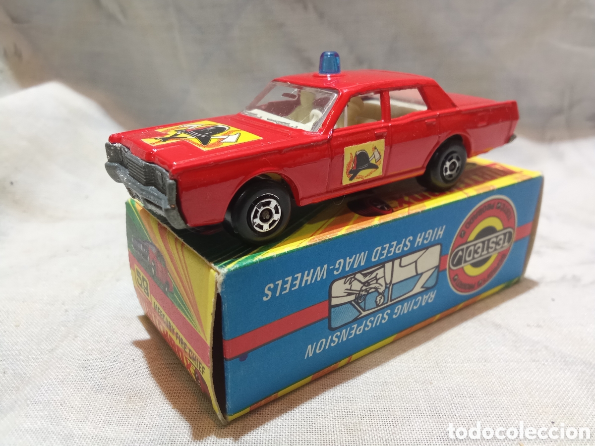 Coches a escala Matchbox: MATCHBOX SUPERFAST MERCURY FIRE CHIEF, 59 EN CAJA - Foto 1