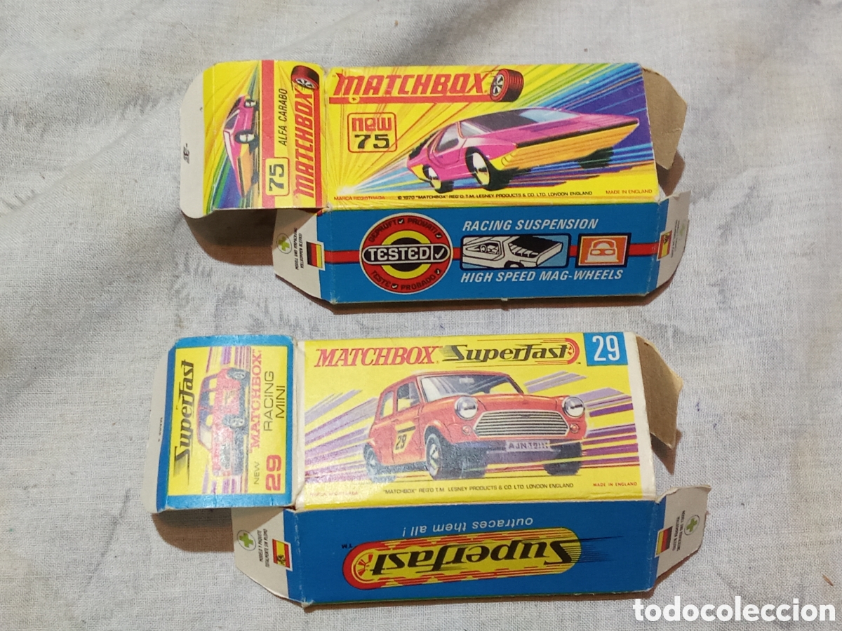 Coches a escala Matchbox: LOTE 4 CAJAS PARA AUTOS MATCHBOX - Foto 2