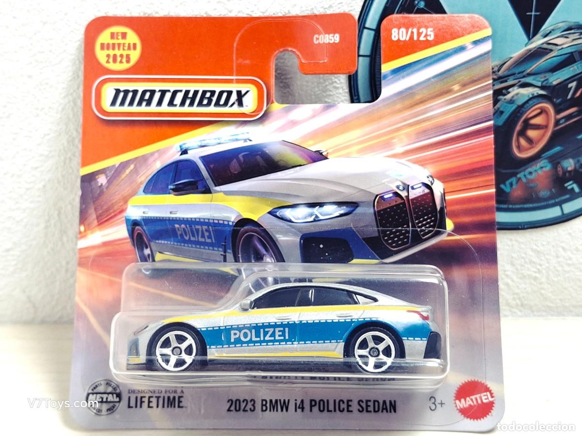 Coches a escala Matchbox: BMW i4 Police Sedan 2023 Matchbox Mattel