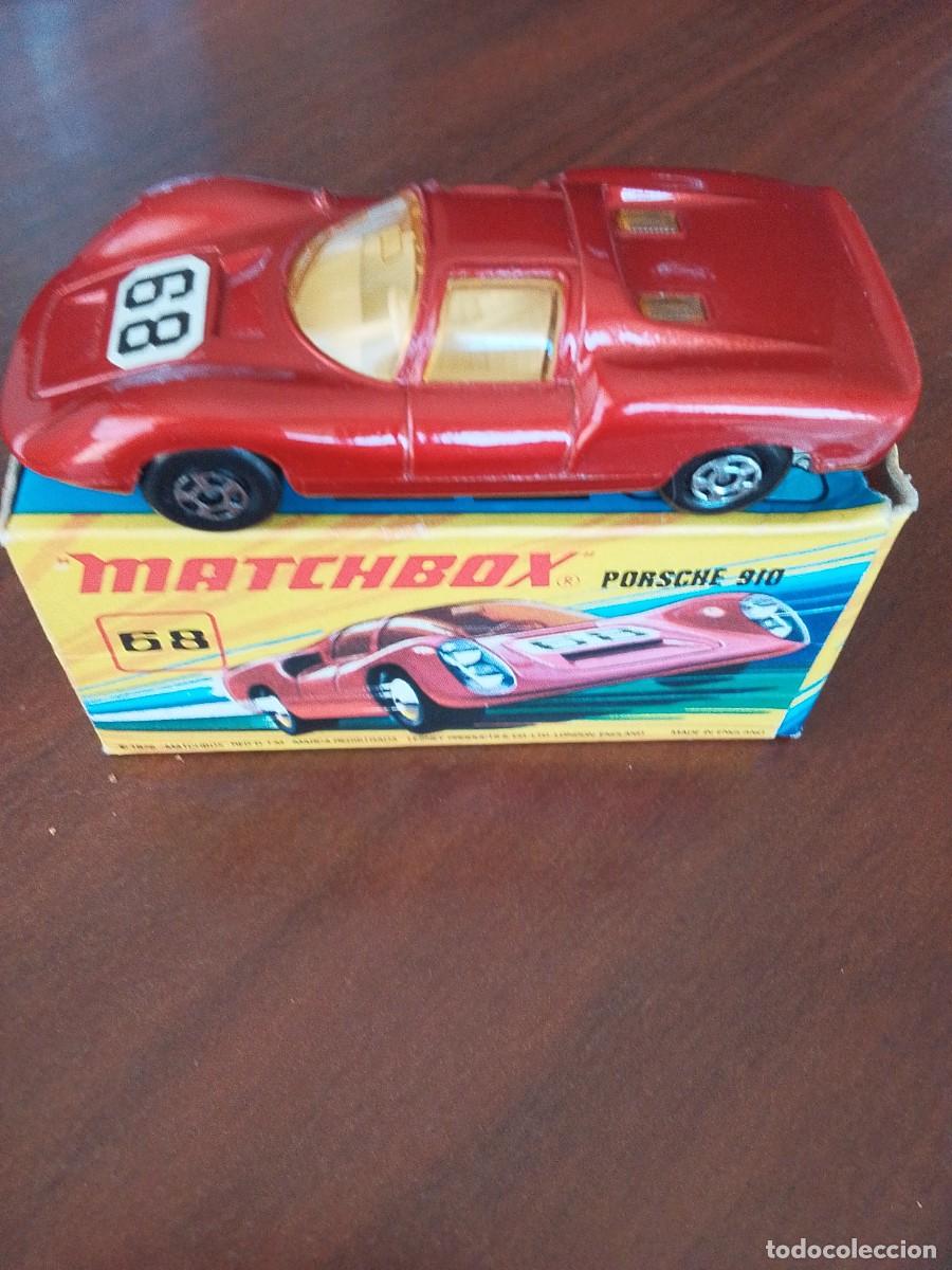 Coches a escala Matchbox: Match box Porsche 910 n68 1972 en su caja. Perfecto!!!!! Made in England