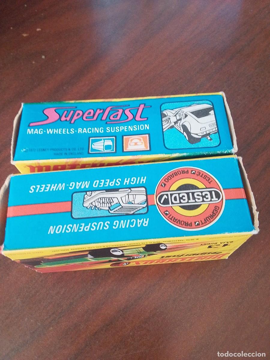 Coches a escala Matchbox: Cajas vac&iacute;as matchbox perfectas n&uacute;meros New 3 1972 y 13 baja Burgos 1970.Juntas o por separado.