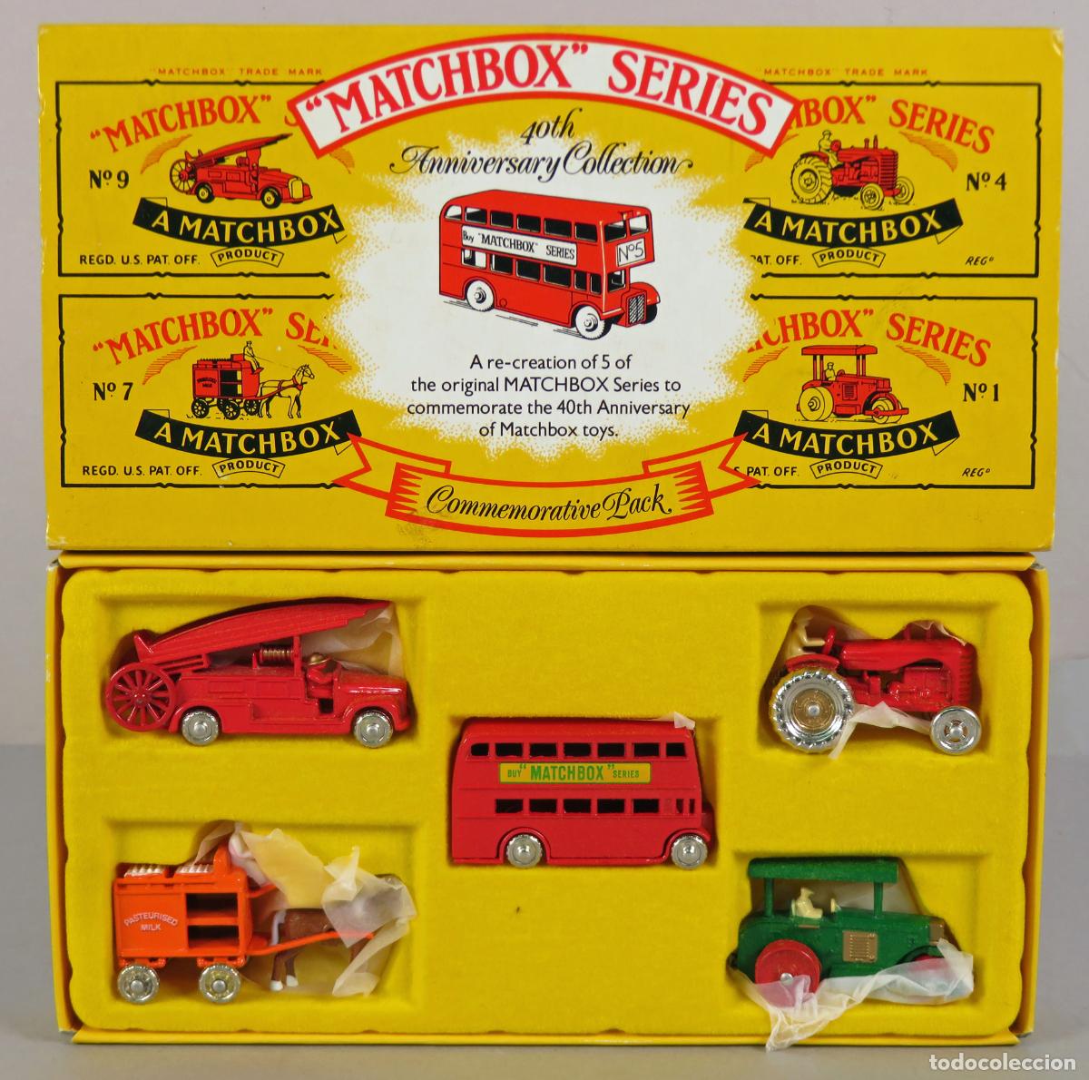 Coches a escala Matchbox: Caja Matchbox 40 aniversario 1948 - 1988 Anniversary box con 5 modelos nueva 1988