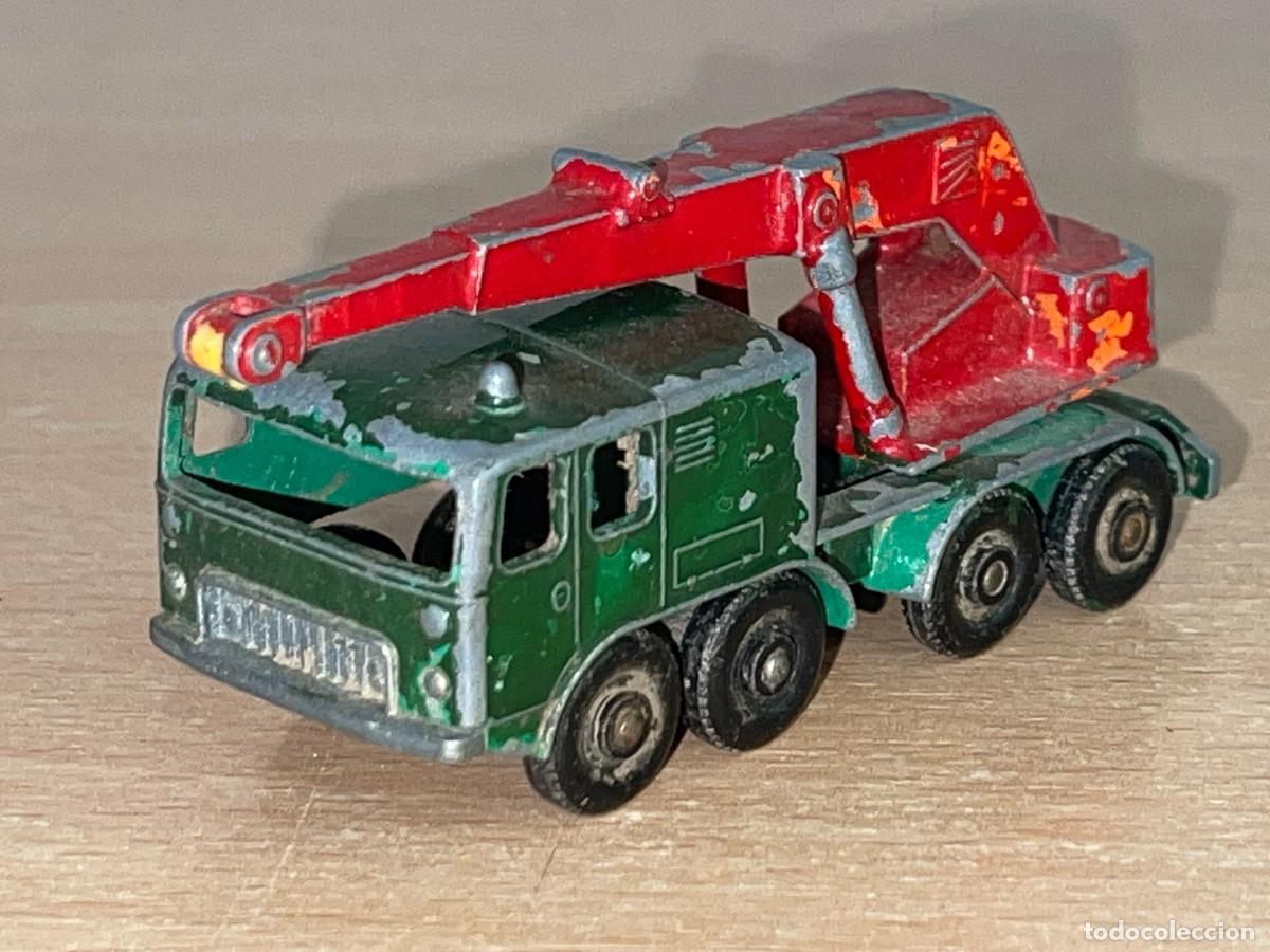 Coches a escala Matchbox: 84- Matchbox Lesney antiguo Cami&oacute;n Gr&uacute;a 8 Wheel Crane 8 ruedas Ref. 30 a&ntilde;os 60 Made in England