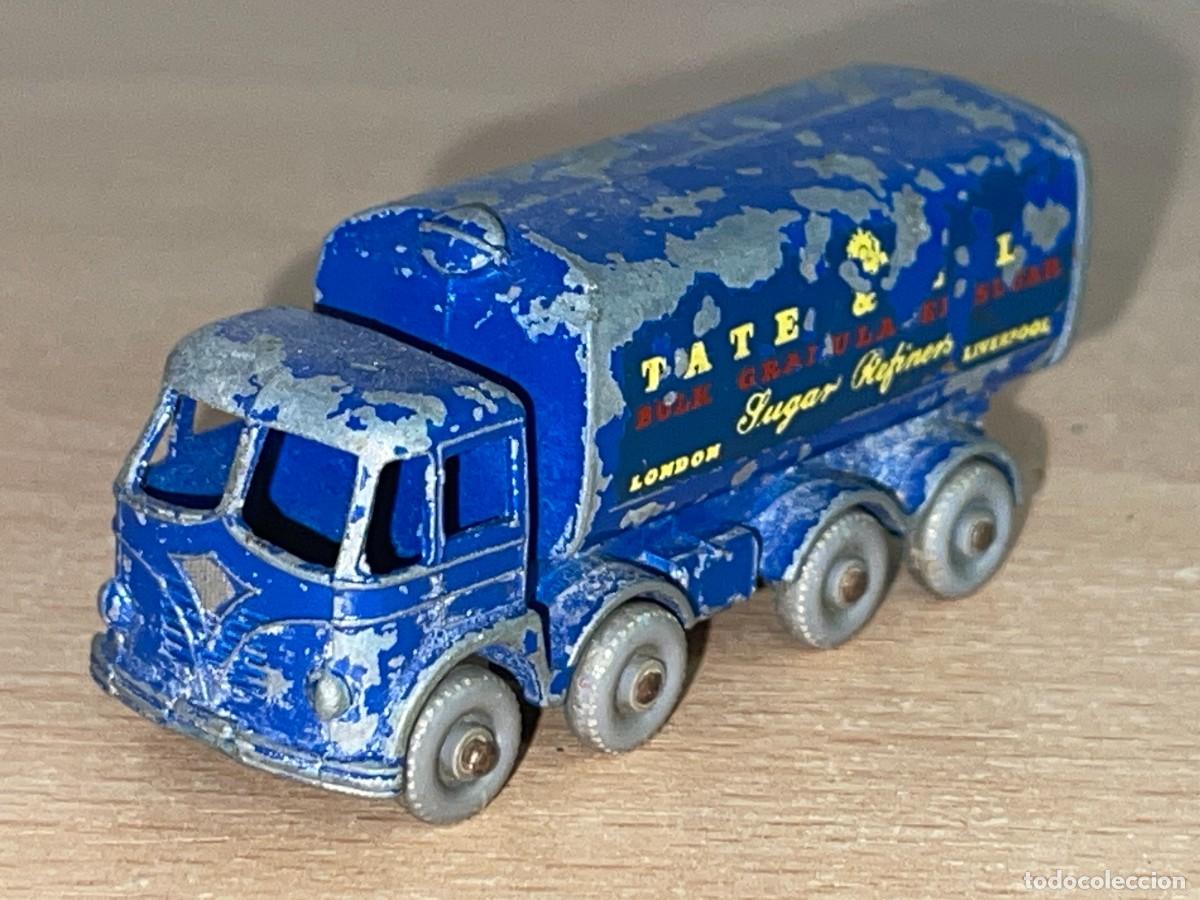 Coches a escala Matchbox: 87- Matchbox Lesney antiguo Cami&oacute;n Foden 8 15 TON Sugar Container Ref. 10 a&ntilde;os 60 Made in England