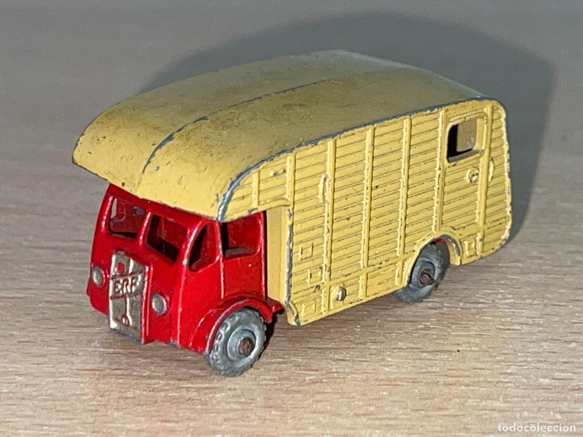 Coches a escala Matchbox: 91- Matchbox Lesney antiguo cami&oacute;n Marshall Horse Box MK7 Ref. 35 a&ntilde;os 60 Made in England truck
