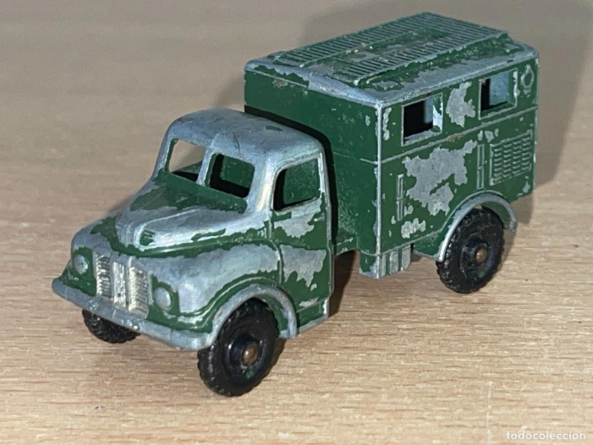 Coches a escala Matchbox: 103- Matchbox Lesney cami&oacute;n militar army Austin MK2 Radio Truck N&ordm; 68 a&ntilde;os 60 Made in England lorry