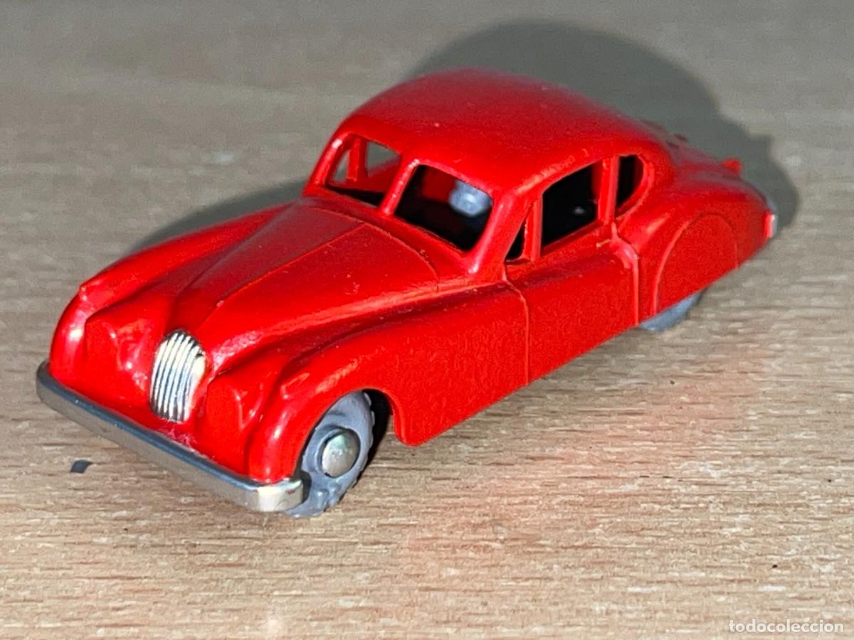 Coches a escala Matchbox: 112- Matchbox Lesney coche Jaguar XK140 N&ordm; 32 rojo a&ntilde;os 60 Made in England die-cast metal car