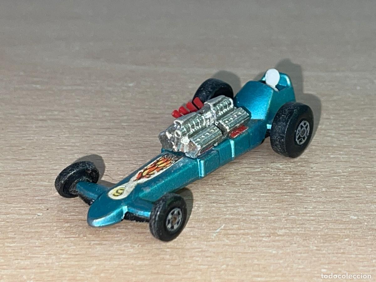 Coches a escala Matchbox: 126- Matchbox Lesney Superfast Slingshot Dragster coche azul Ref. N&ordm; 64 a&ntilde;o 1971 Made in England