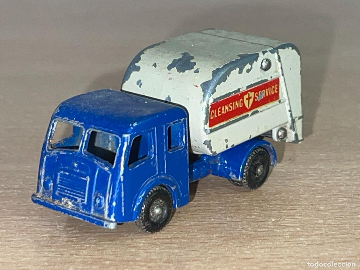 Coches a escala Matchbox: 158 Matchbox Lesney Tippax Refuse Collector Truck antiguo cami&oacute;n basura N&ordm;15 a&ntilde;os 60 Made in England