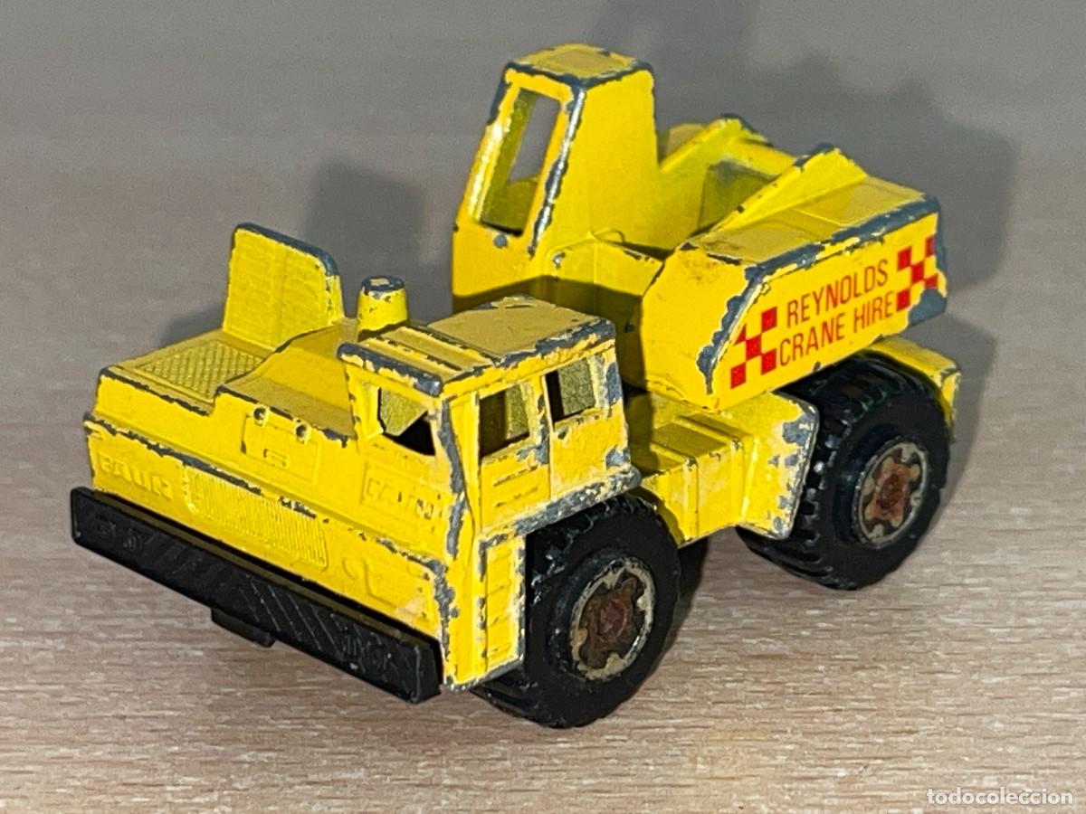 Coches a escala Matchbox: 161- Matchbox Lesney Mobile Crane Reynolds Crane Hire gr&uacute;a m&oacute;bil N&ordm;42 1984 Made in Macau 1:90
