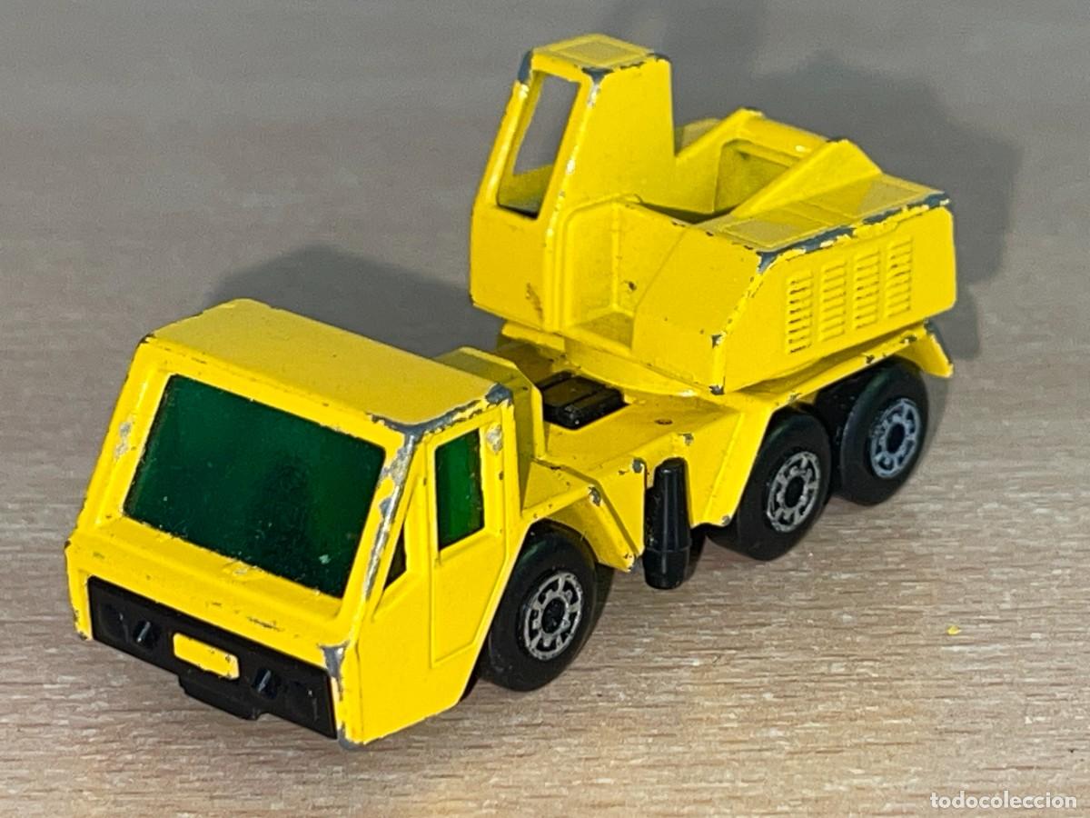 Coches a escala Matchbox: 162- Matchbox Lesney Superfast Crane Truck cami&oacute;n gr&uacute;a N&ordm;49 a&ntilde;o 1978 Made in England die-cast metal