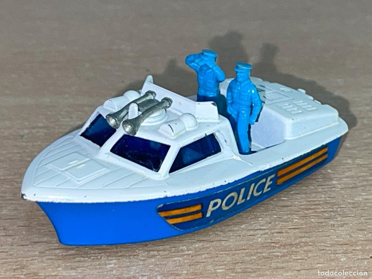 Coches a escala Matchbox: 167- Matchbox Lesney Superfast Police Launch lancha de Polic&iacute;a barco N&ordm; 52 a&ntilde;o 1976 Made in England