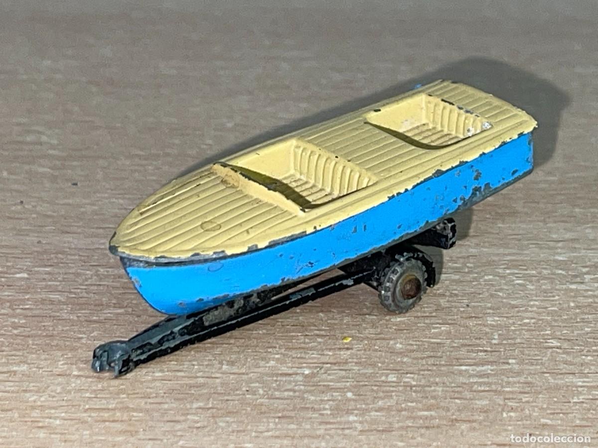 Coches a escala Matchbox: 168- Matchbox Lesney Moko Meteor Sportsman MK II lancha + Remolque N&ordm; 48 a&ntilde;os 60 Made in England