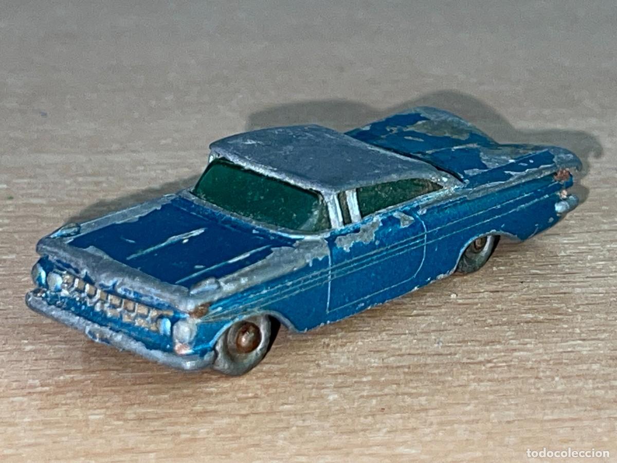 Coches a escala Matchbox: 173- Matchbox Lesney Chevrolet Impala antiguo coche N&ordm; 57 a&ntilde;os 60 Made in England die-cast metal
