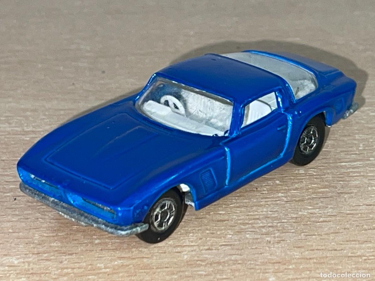 Coches a escala Matchbox: 180- Matchbox Lesney Iso Grifo azul coche N&ordm; 14 a&ntilde;os 60 Made in England die-cast metal car