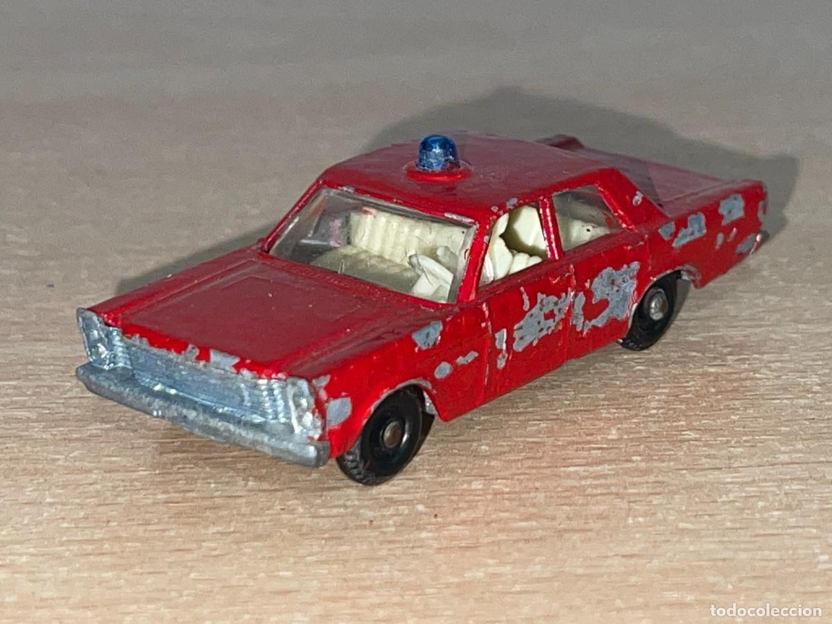 Coches a escala Matchbox: 185- Matchbox Lesney Ford Galaxie Fire Chief Car coche N&ordm; 55/59 1978 Made in England die-cast metal