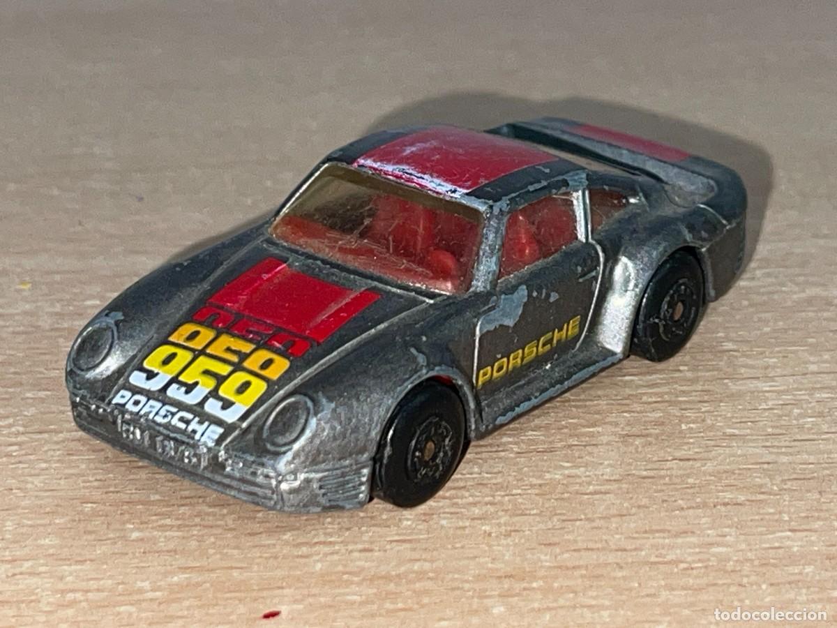 Coches a escala Matchbox: 187- Matchbox Porsche 959 coche deportivo a&ntilde;o 1986 Made in Macau die-cast metal car