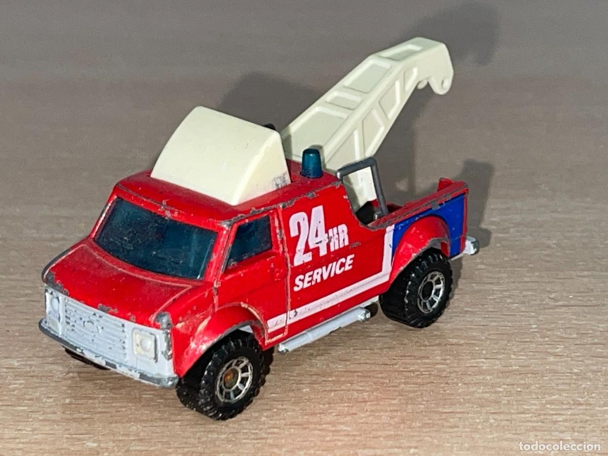 Coches a escala Matchbox: 189- Matchbox Breakdown Van 24h Service gr&uacute;a furgoneta a&ntilde;o 1985 Made in Macau die-cast metal car