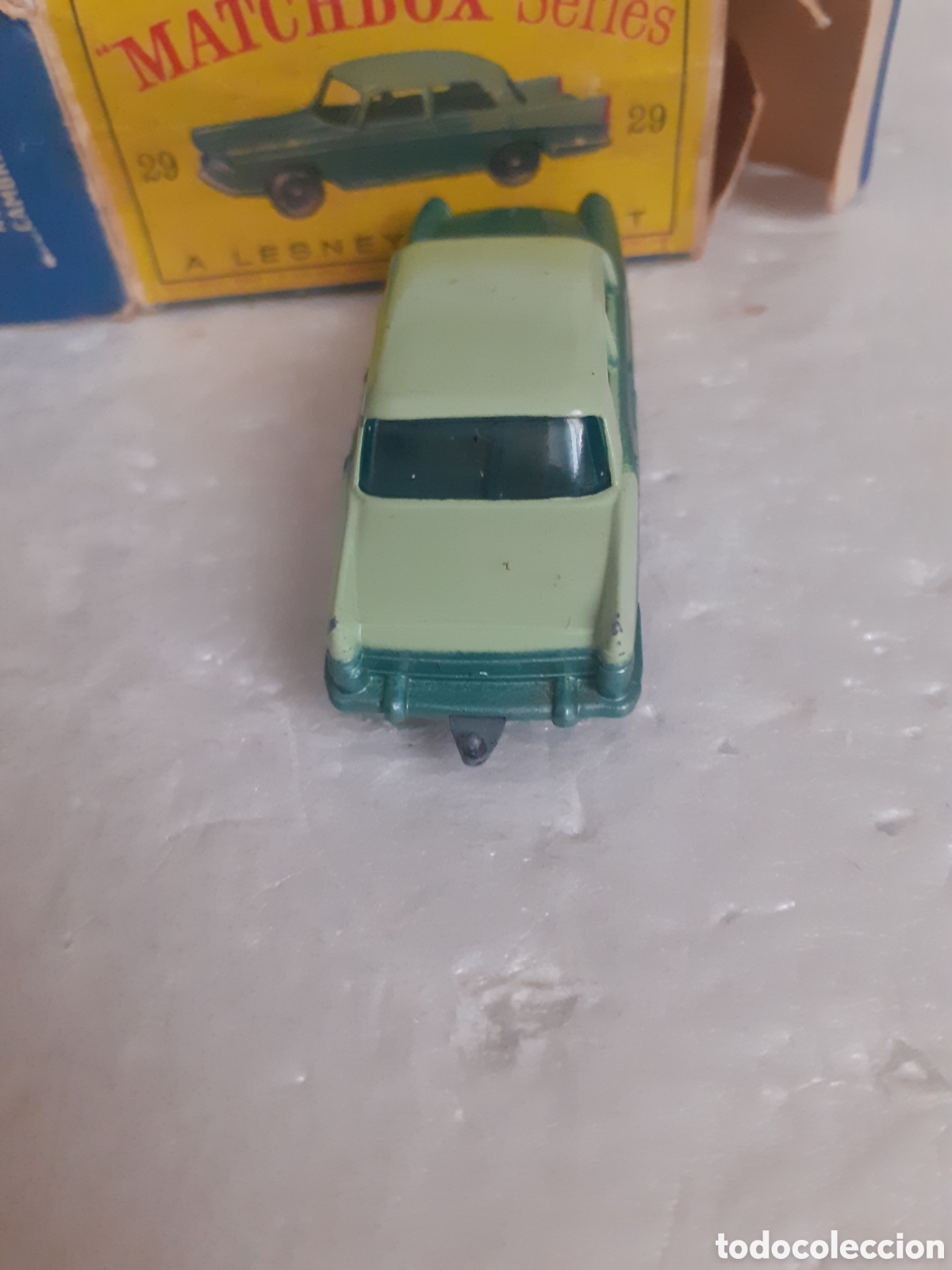 Coches a escala Matchbox: MATCHBOX LESNEY AUSTIN CAMBRIDGE BICOLOR EN CAJA REF 29 - Foto 4