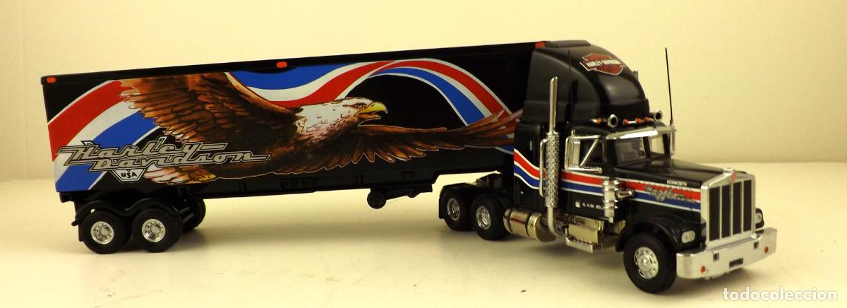 Coches a escala Matchbox: Matchbox Ultra Trailer Harley Davidson - Foto 6