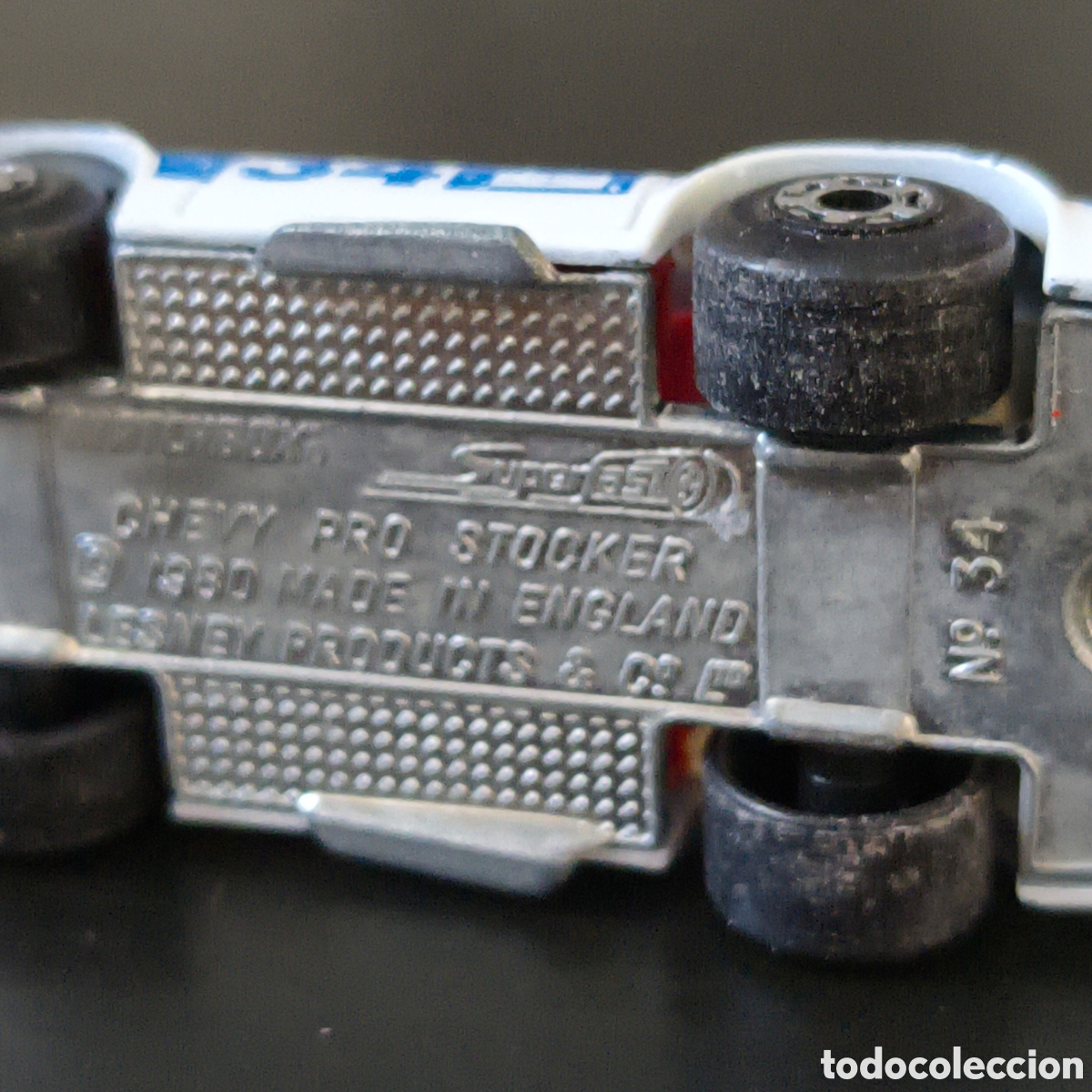 Coches a escala Matchbox: Matchbox Superfast N&ordm; 34C Chevy Pro Taburete Blanco &rdquo;34&rdquo; Excelente - Foto 7