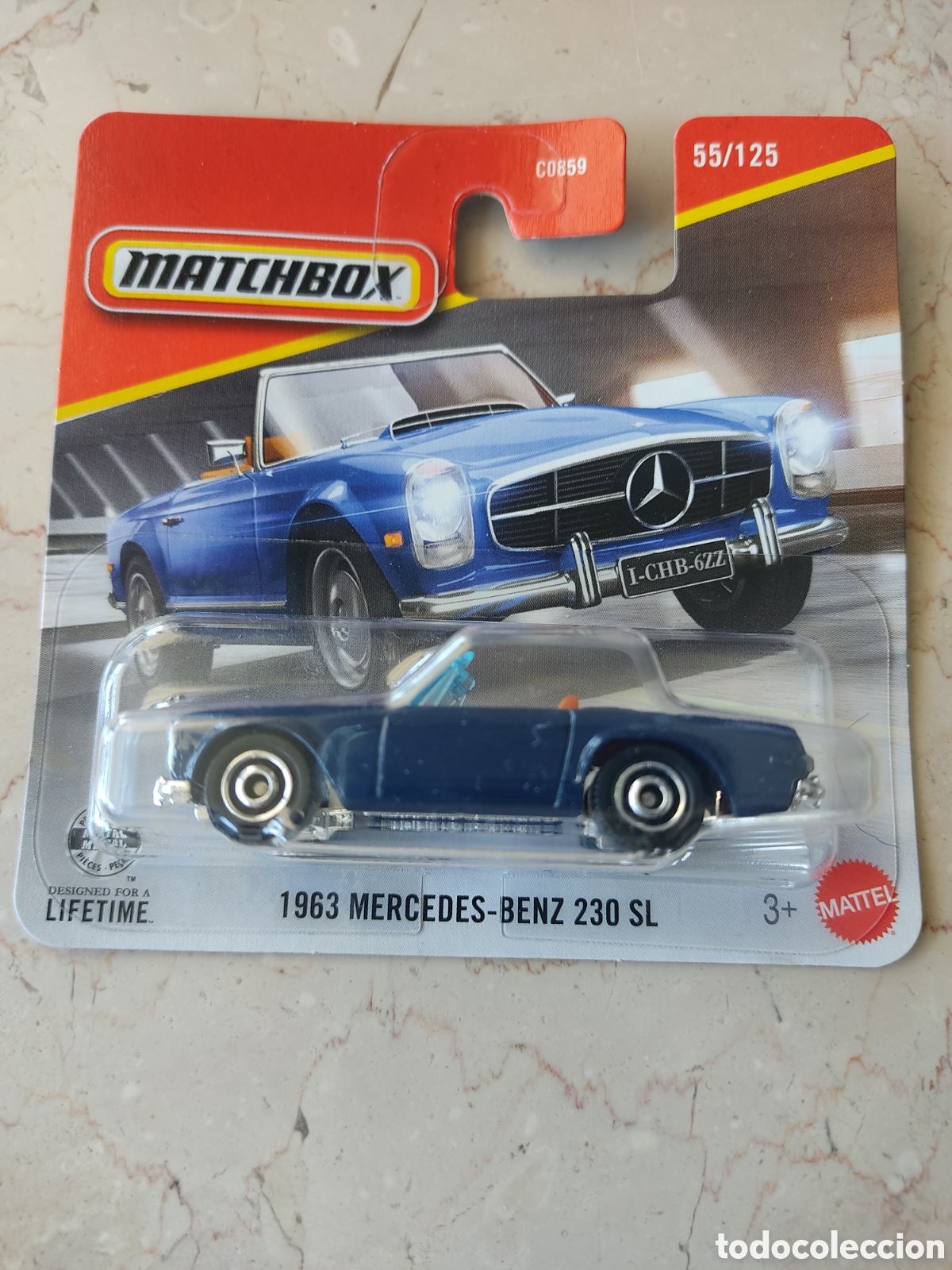 Coches a escala Matchbox: MATCHBOX 1963 MERCEDES BENZ 230 SL 55/125