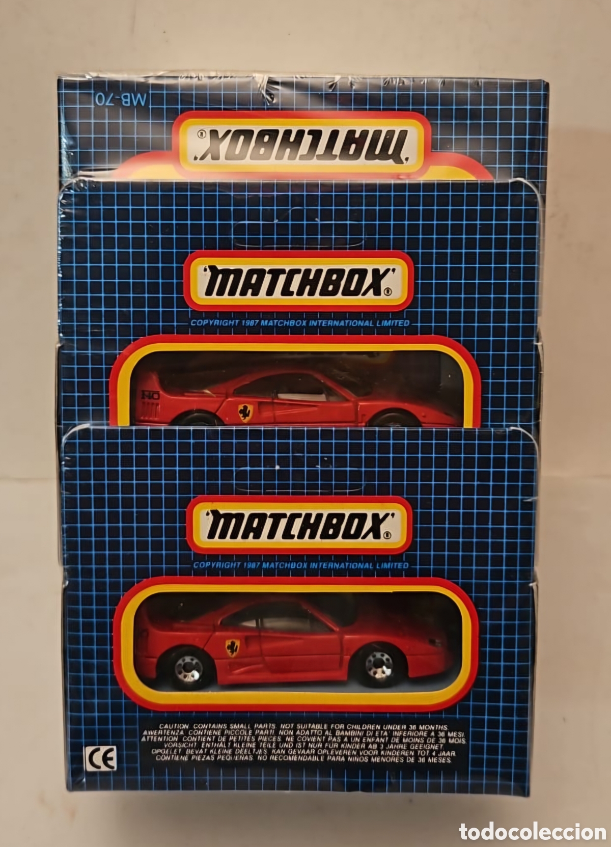 Voitures miniatures Matchbox: MATCHBOX MB-70- PACK 6 COCHES FERRARI F40, NUEVO