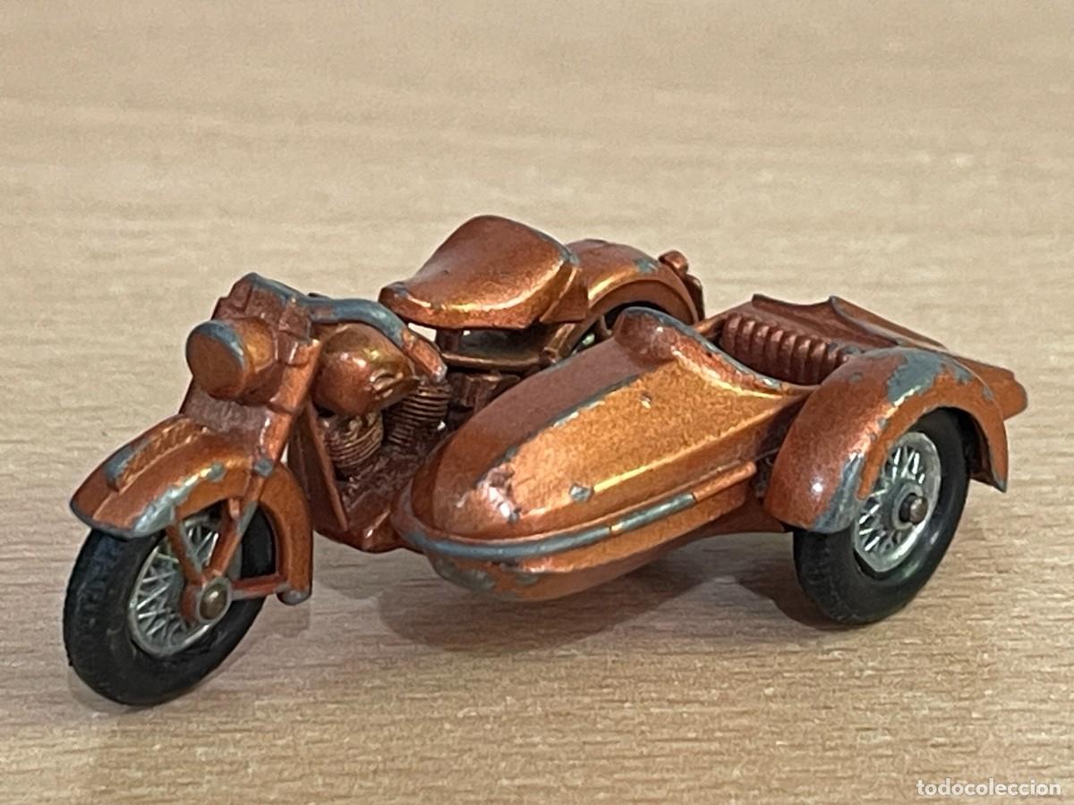 Voitures miniatures Matchbox: 198- Matchbox Lesney Motocicleta Harley Davidson con Sidecar N&ordm; 66 a&ntilde;os 60 Made in England moto bike