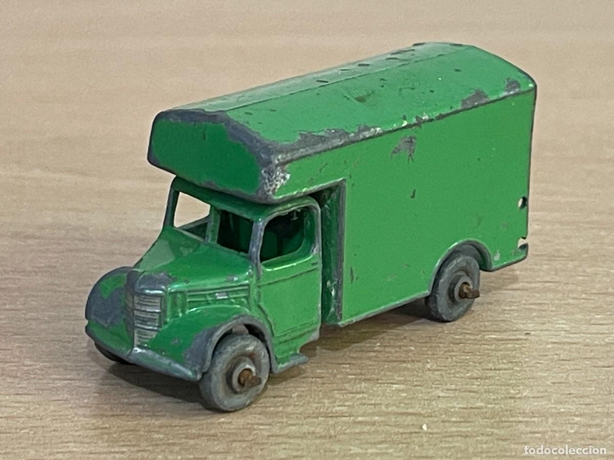 Voitures miniatures Matchbox: 203 Matchbox Lesney Moko antiguo Cami&oacute;n Mudanzas Bedford Removals Van Ref 17 a&ntilde;os 50 Made in England