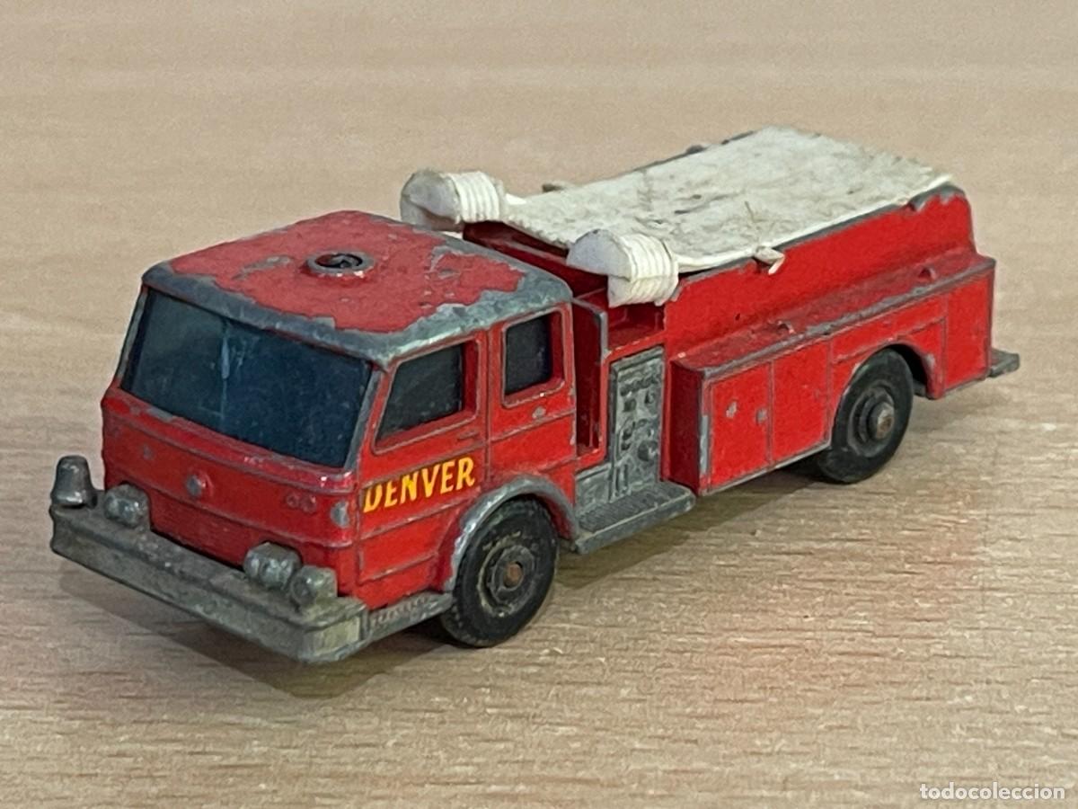 Voitures miniatures Matchbox: 210- Matchbox Lesney antiguo Cami&oacute;n Fire Pumper Truck Denver N&ordm; 29 a&ntilde;os 60 Made in England die-cast