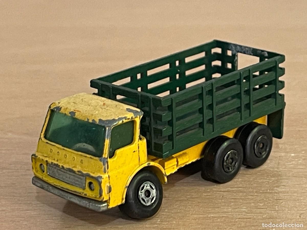 Voitures miniatures Matchbox: 215- Matchbox Lesney Superfast antiguo cami&oacute;n Dodge Stake Truck N&ordm; 4 a&ntilde;os 70 Made in England