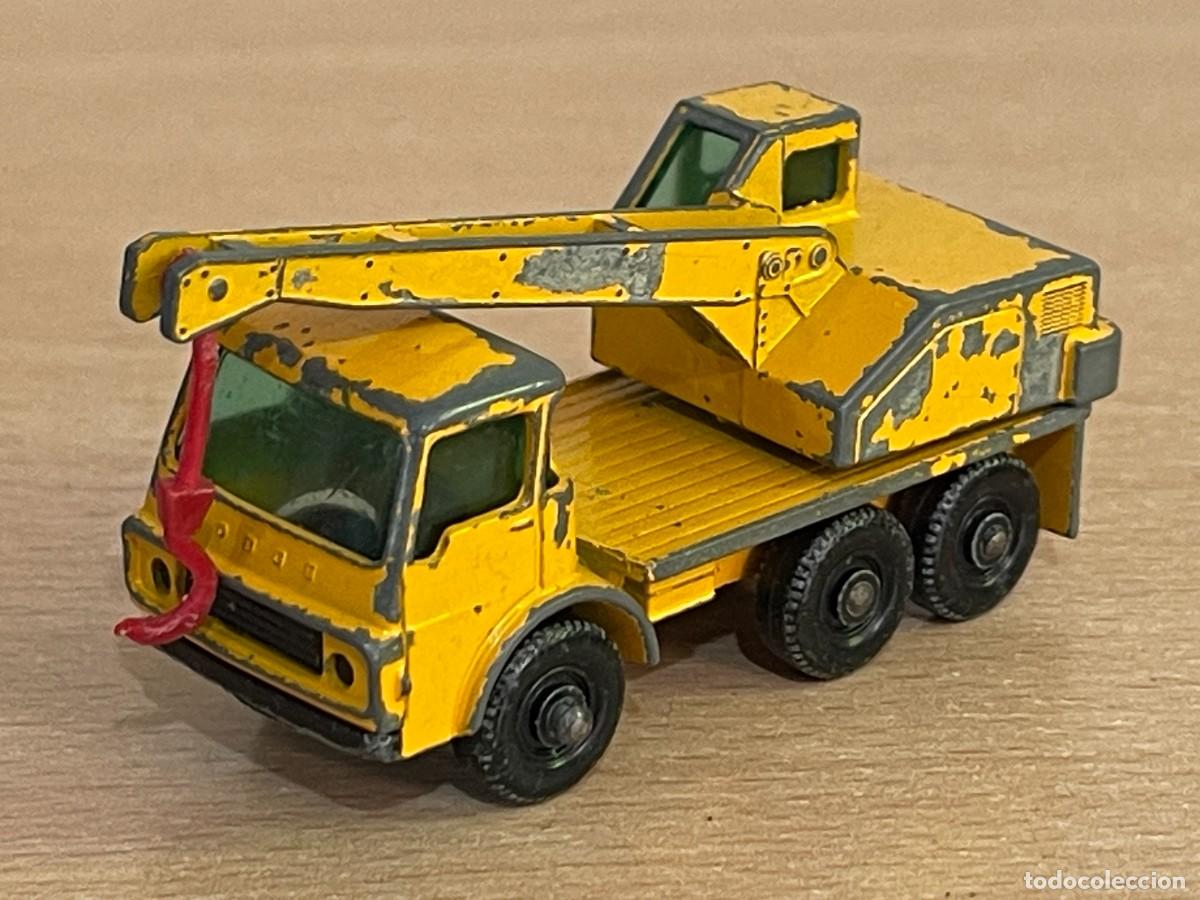Model cars Matchbox: 218- Matchbox Lesney antiguo Cami&oacute;n Gr&uacute;a Dodge Crane Truck N&ordm; 63 a&ntilde;os 60 Made in England die-cast