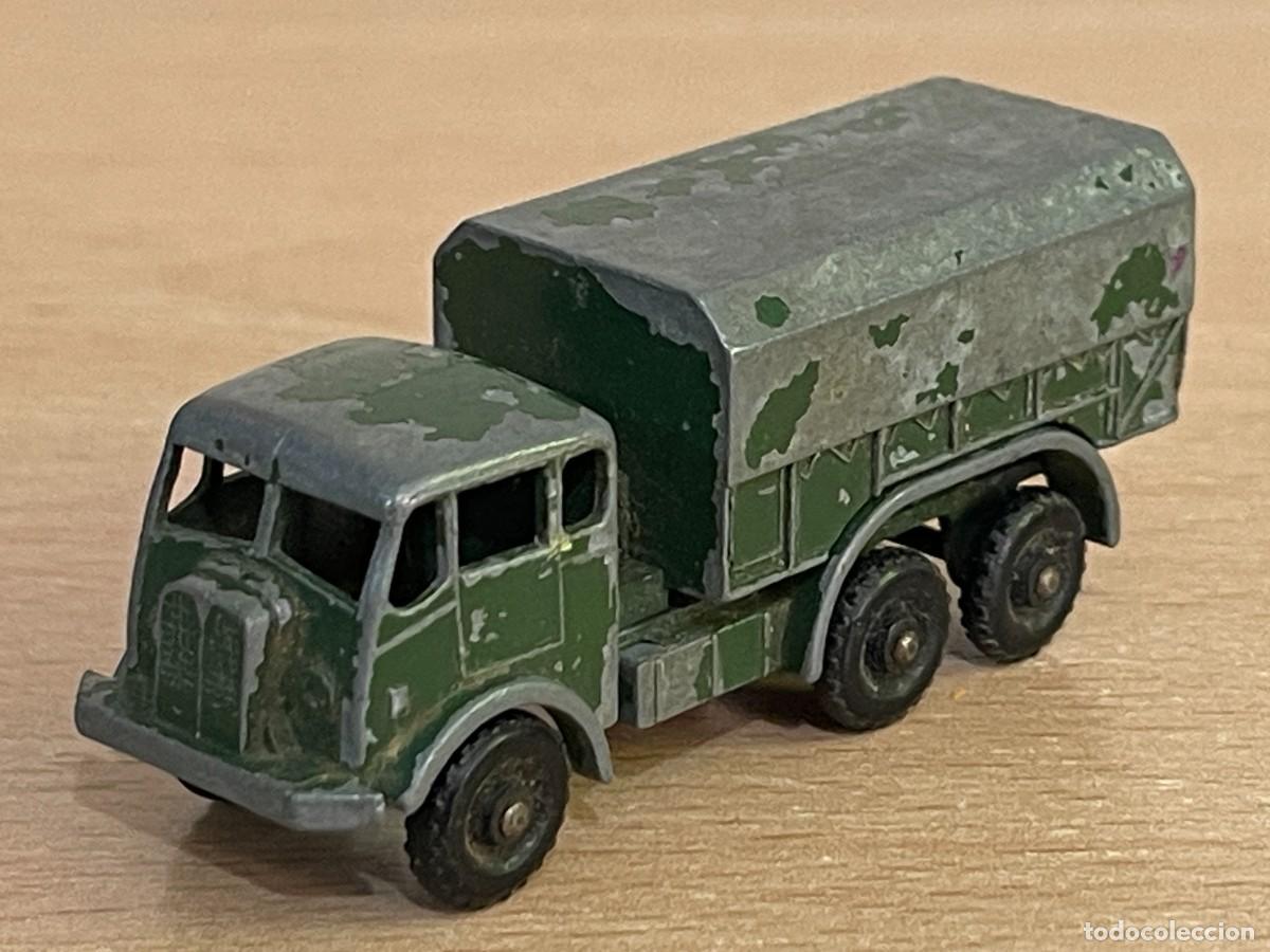 Model cars Matchbox: 221- Matchbox Lesney cami&oacute;n militar army General Service Lorry N&ordm; 62 a&ntilde;os 50 Made in England truck