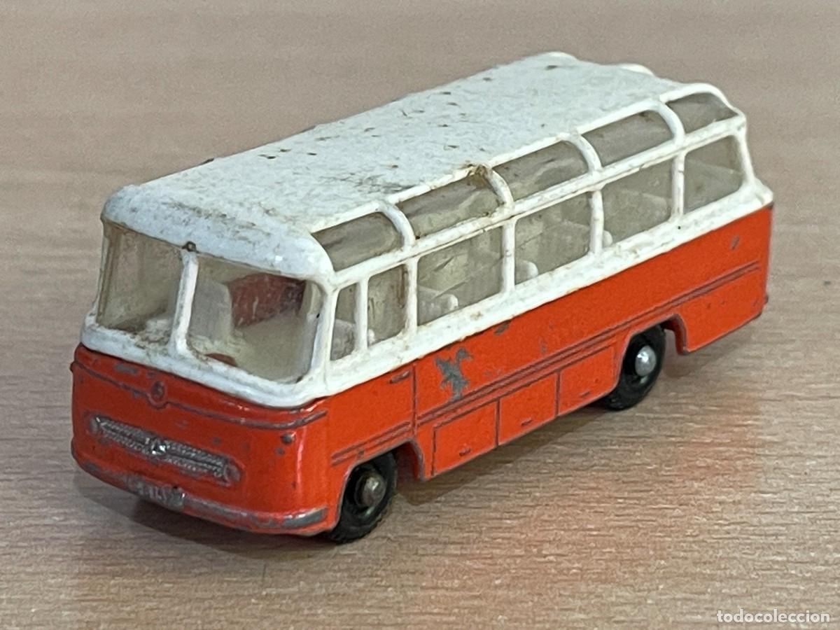 Model cars Matchbox: 223- Matchbox Lesney Autobus Mercedes Coach Bus N&ordm; 68 a&ntilde;os 60 Made in England die-cast metal