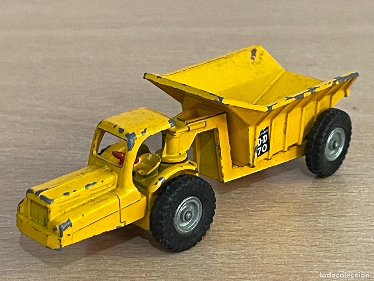 Coches a escala Matchbox: 225- Matchbox Lesney antiguo veh&iacute;culo Dinkum Dumper Major N&ordm; 10 a&ntilde;os 60 Made in England truck