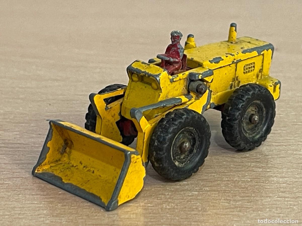 Coches a escala Matchbox: 228- Matchbox Lesney antiguo tractor Aveling Barford Tractor Shovel N&ordm; 43 a&ntilde;os 50/60 Made in England