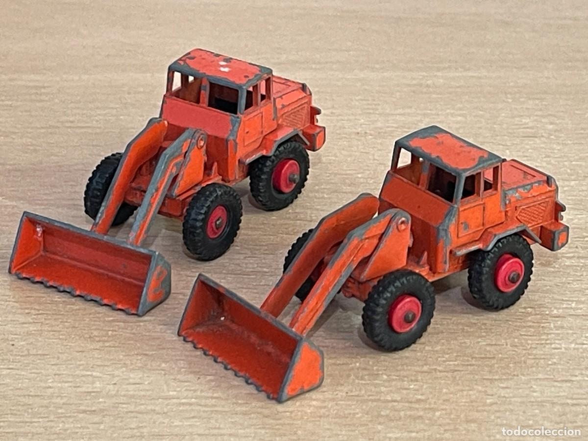 Coches a escala Matchbox: 235- Matchbox Lesney LOTE 2 antiguos tractores Tractor Shovel N&ordm; 69 a&ntilde;os 60 Made in England die-cast