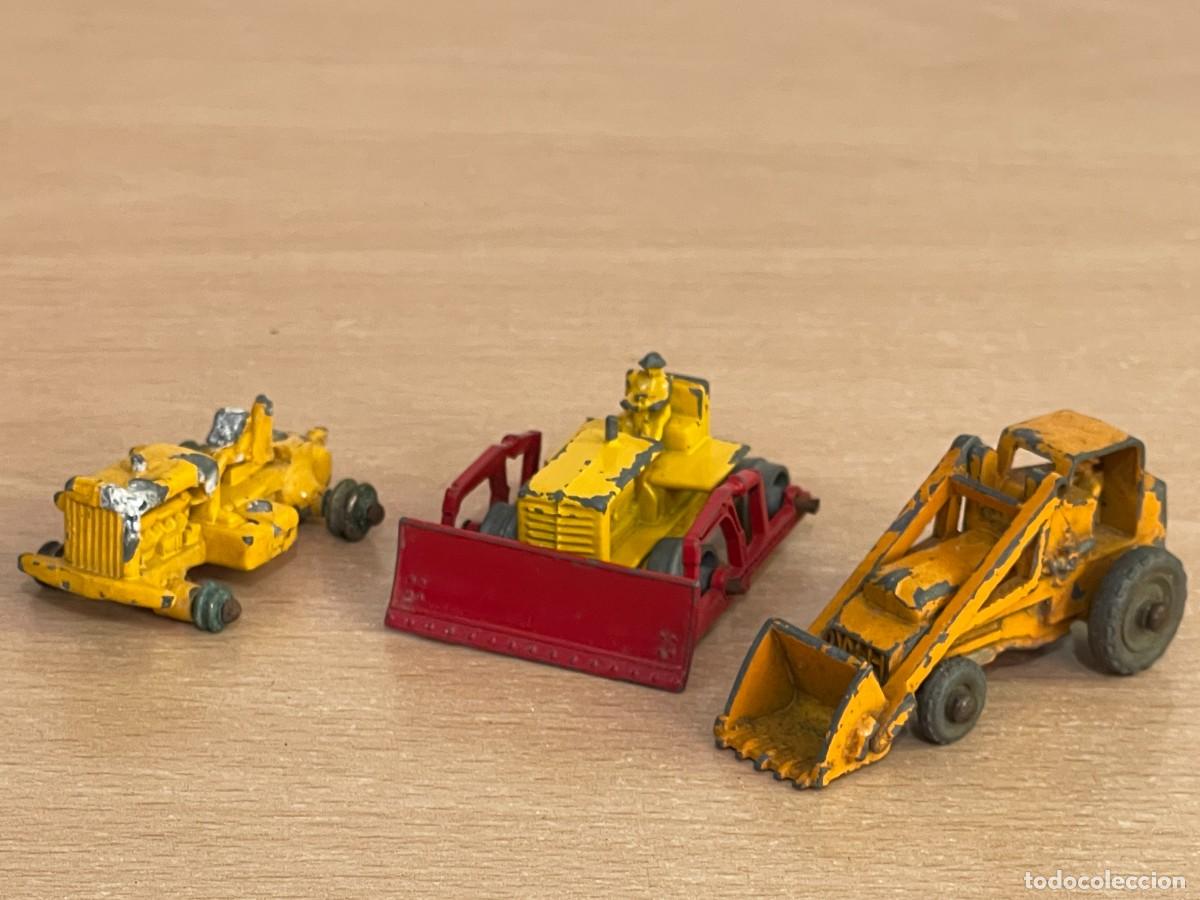 Coches a escala Matchbox: 237- Matchbox Lesney Moko LOTE 3 Excavadoras y Tractores N&ordm; 1, 18, 24 a&ntilde;os 50 Made in England