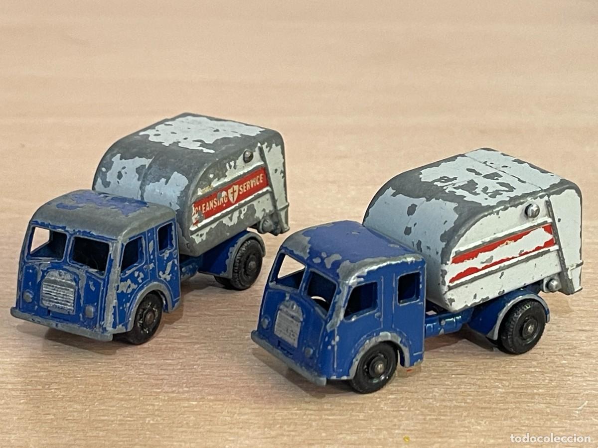 Auto in scala Matchbox: 241- Matchbox Lesney LOTE 2 Tippax Refuse Collector Truck antiguo cami&oacute;n basura N&ordm;15 a&ntilde;os 60 England